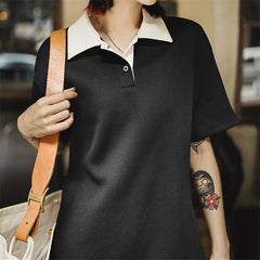 MADEN Women's Polo Short Sleeve Dress