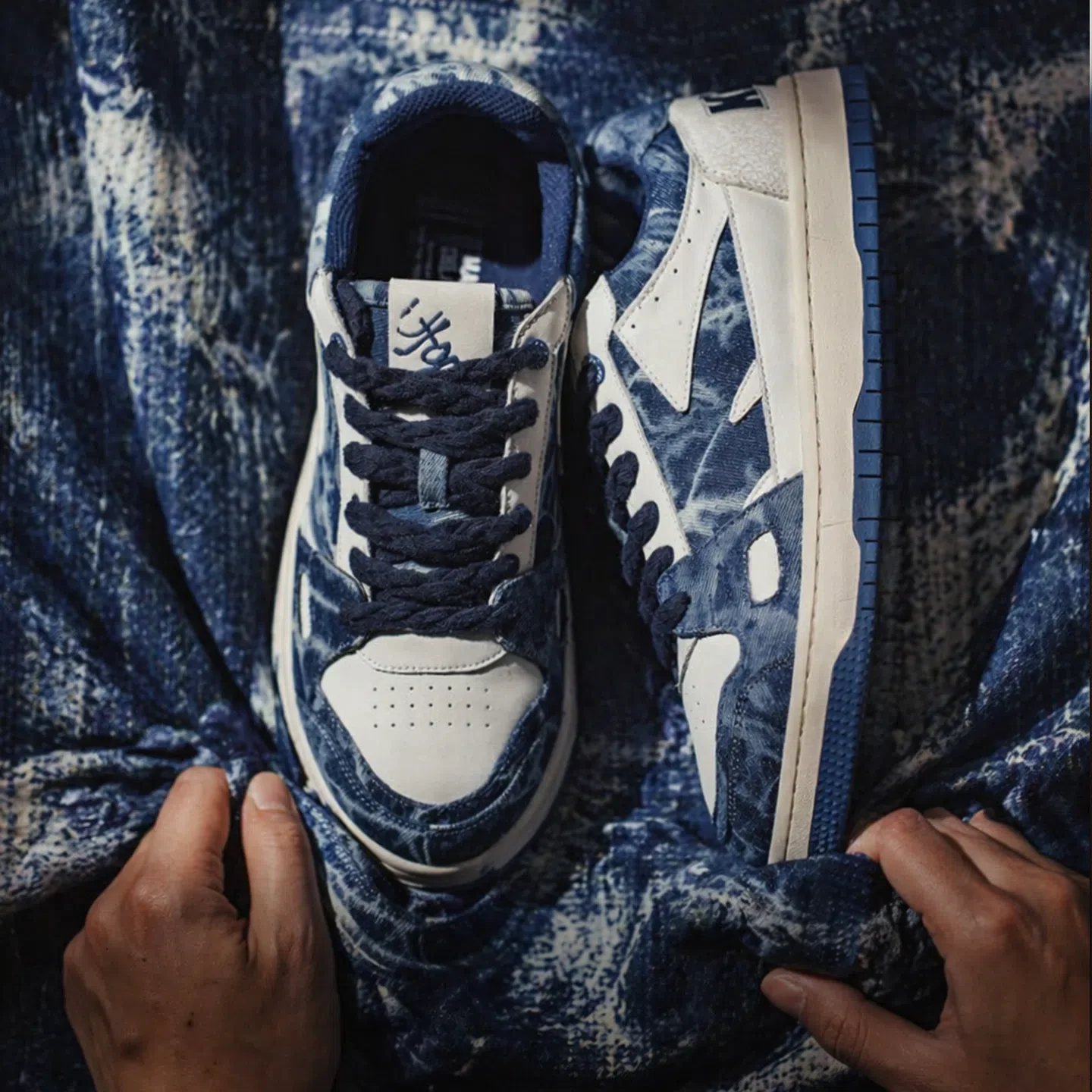 MADEN Retro Tie-Dye Chunky Sneakers for Daily Wear