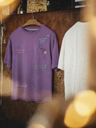 MADEN Solid Color Short Sleeve Crewneck Cotton T-Shirt thumbnail