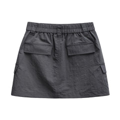 MADEN Vintage Falten A-Linien Workwear Rock