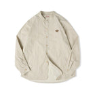 Chemise rayée à manches longues MADEN, col montant – 100 % coton  thumbnail
