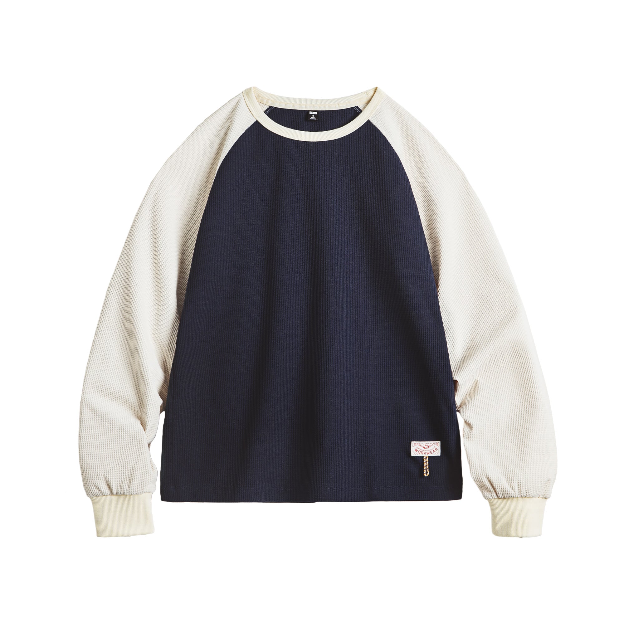 MADEN Damen Waffelstrick T-Shirt