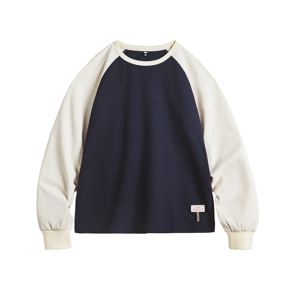 MADEN Damen Waffelstrick T-Shirt
