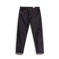MADEN Karmesinrote Denim Jeans – Selvedge Raw Denim