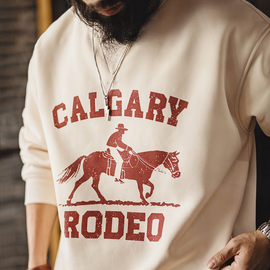 Sudadera gráfica con forro polar "Año del Caballo" MADEN