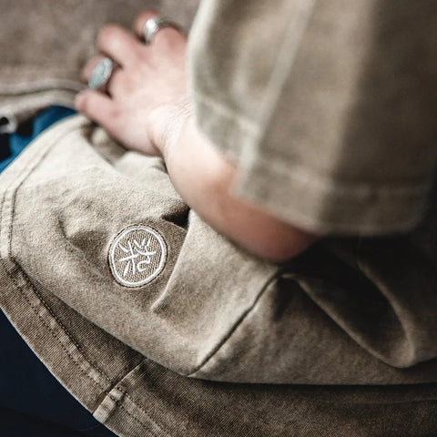 MADEN Vintage Batik Distressed Cotton T-Shirt