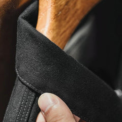 Chaqueta coach de algodón de peso pesado con cierre de broches para hombre MADEN