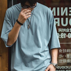 MADEN Ice-Silk kühlendes, schnelltrocknendes Rundhals-T-Shirt