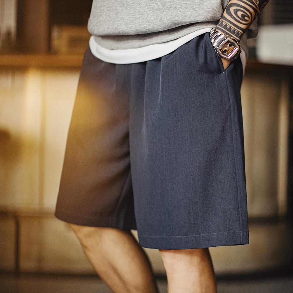 MADEN Anzug-Shorts | Leichte Hosen in Mittlerer Länge | Büro-zu-Straße