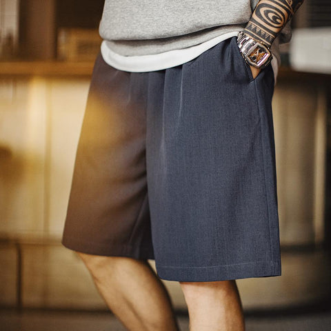 MADEN Suit Shorts | Lightweight Mid-Length Pants | Office-to-Street