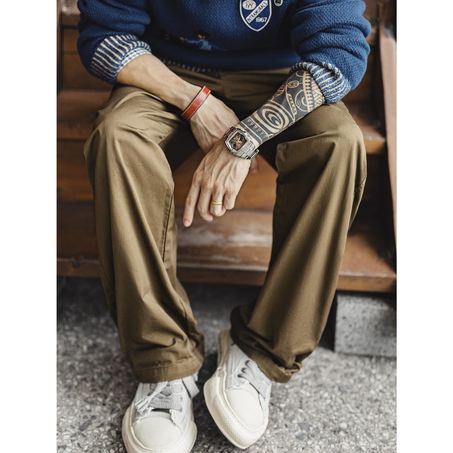 MADEN Cotton Chino Pants