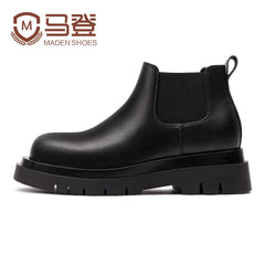 MADEN Chelsea Boots mit Großer Sohle Slip-On Knöchelhoch