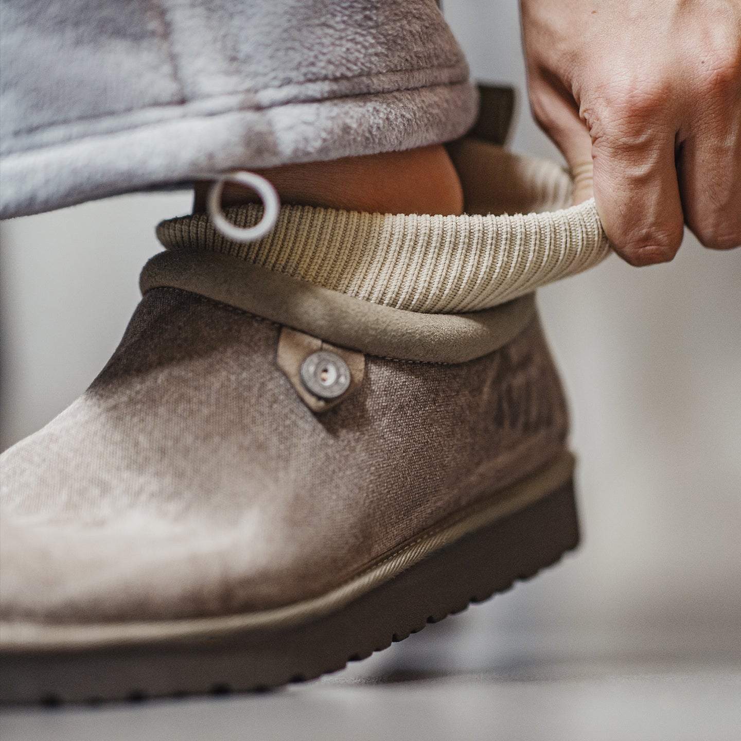 MADEN Wildleder Schnür-Chukka Freizeitstiefel