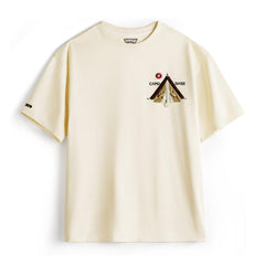MADEN schwere Baumwoll Grafik Camping T-Shirt