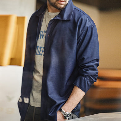 MADEN Vintage Tencel Denim Long Sleeve Shirt