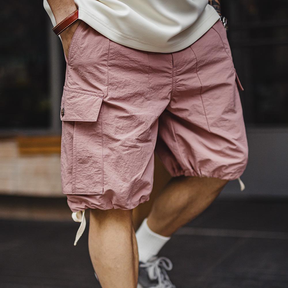 MADEN Schnelltrocknende Nylon-Cargo-Shorts mit lockerem Sitz