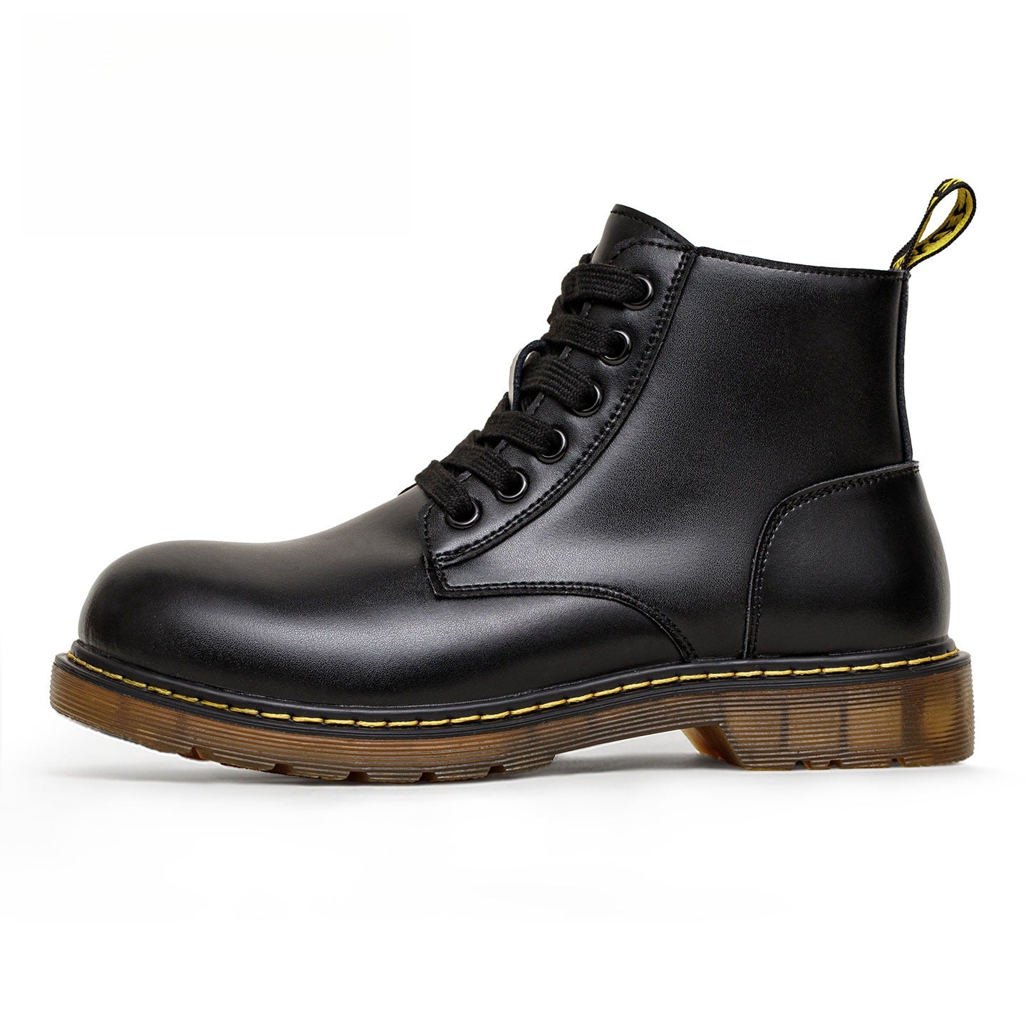 MADEN 6-Loch Weiche Leder Kampfstiefel bis zur Mitte der Wade