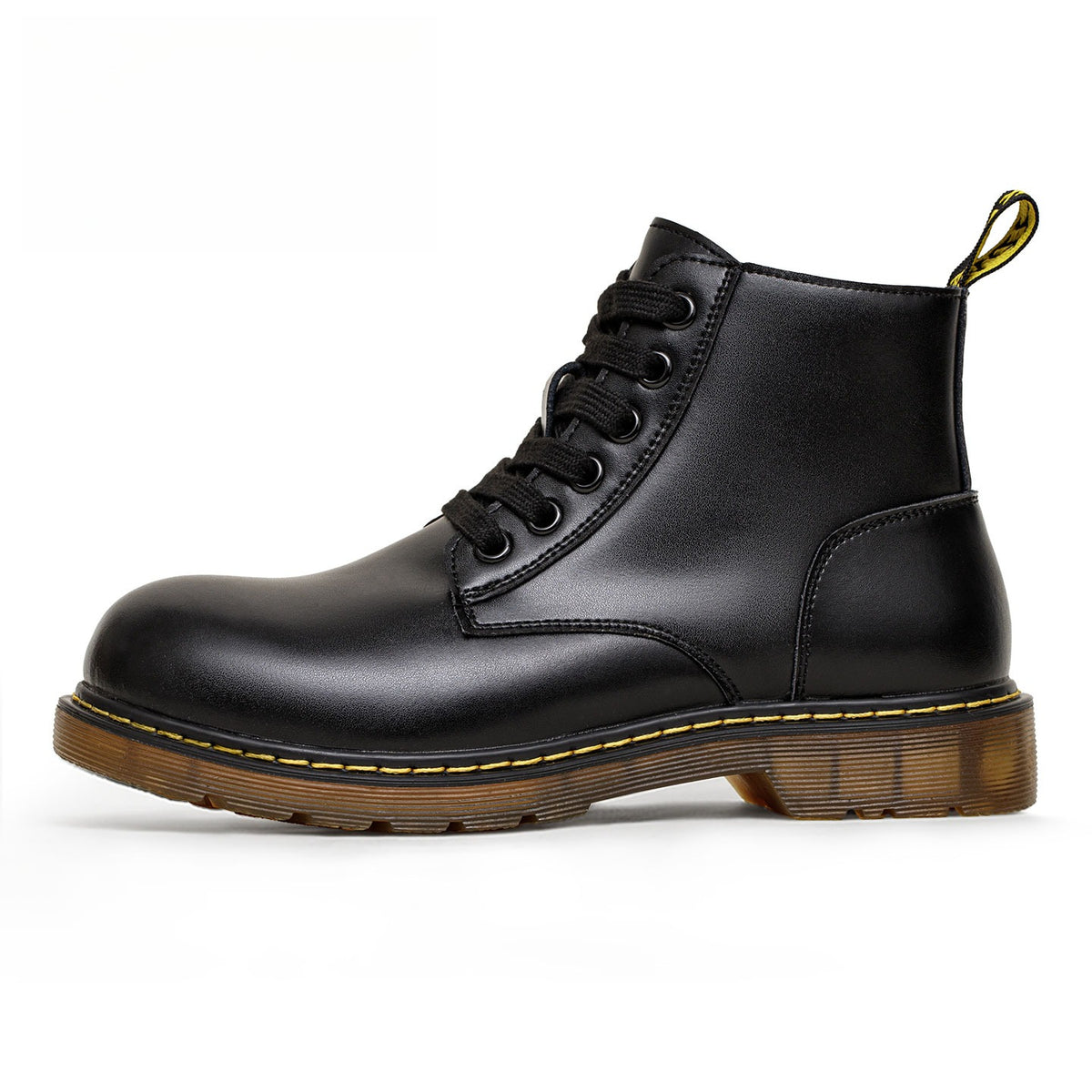 MADEN 6-Loch Weiche Leder Kampfstiefel bis zur Mitte der Wade