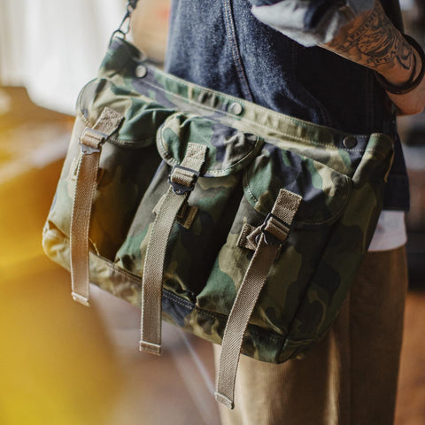 MADEN Taktische Umhängetasche, Camouflage-Crossbody-Tasche, großes Fassungsvermögen, Outdoor-Training, Dschungel-Utility-Handtasche, robust und funktional 