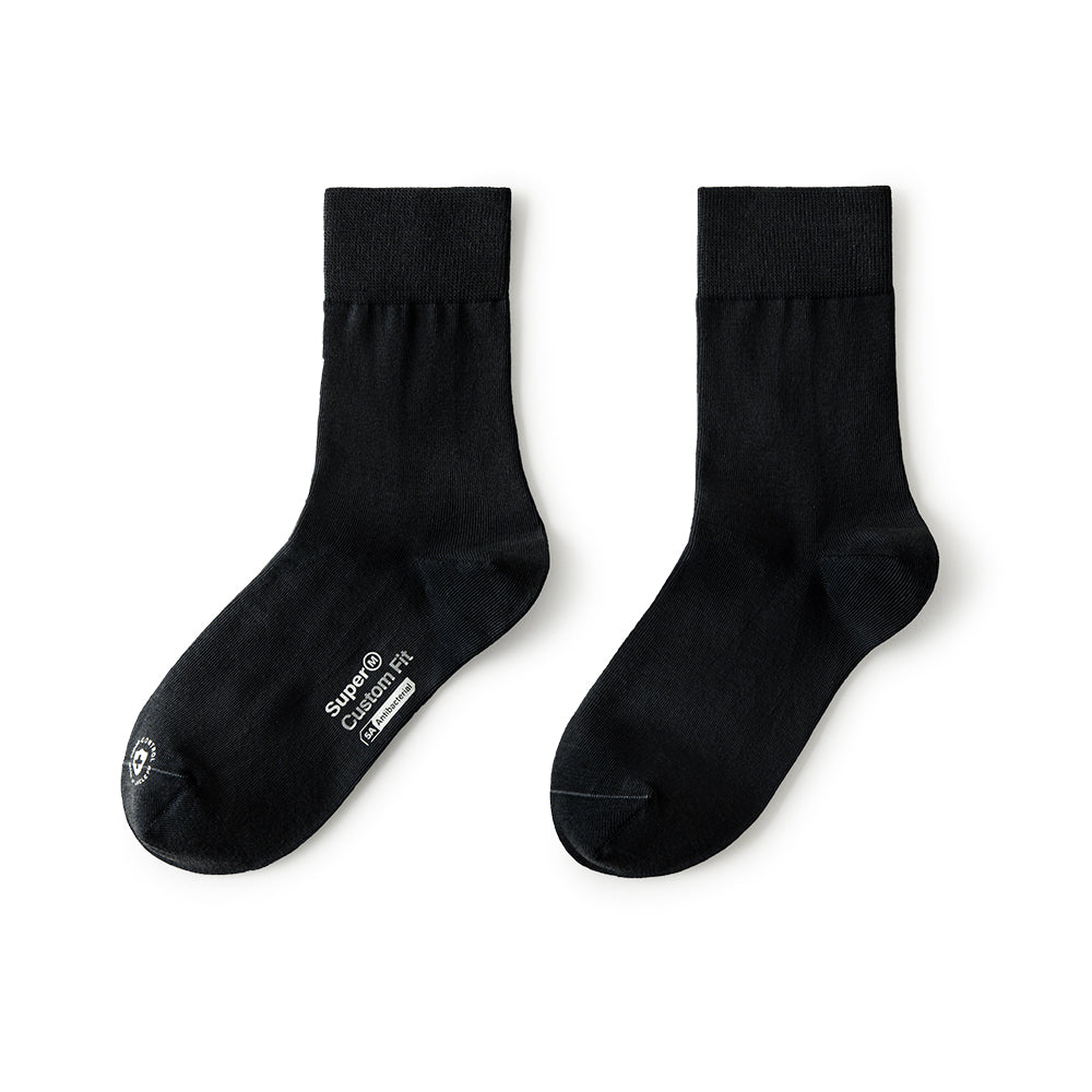 MADEN 5A Grade Antibacterial Mid-Calf Sports Cotton Socks