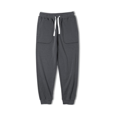 Pantalones Deportivos Ajustados de Punto con Cordón Maden para Hombre Bolsillos Grandes Pantalones de Jogging Deportivos Gris Oscuro Pantalones Informales de Entrenamiento Chándal
