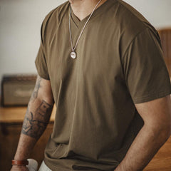 Camiseta de cuello en V Sorona de secado rápido y efecto refrescante MADEN