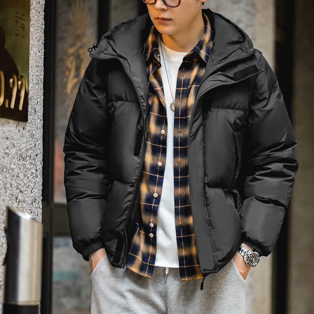 MADEN Men's Detachable Sleeve Down Puffer Vest Jacket