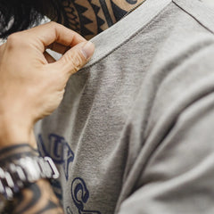 MADEN Vintage Ribbed Print Knit Tee
