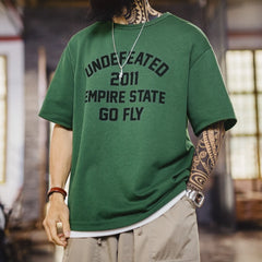 MADEN Green Print Crewneck T-Shirt