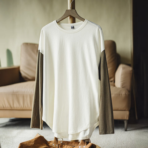 MADEN Color-Block Long Sleeve Tee