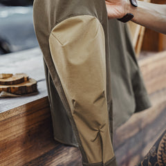 MADEN Safari Hemdjacke mit Ellbogen-Patches