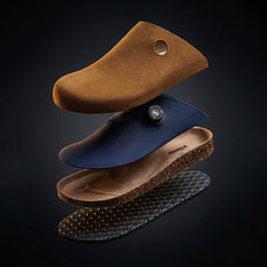 MADEN Kicks Suede Cork Sole Mule Shoes