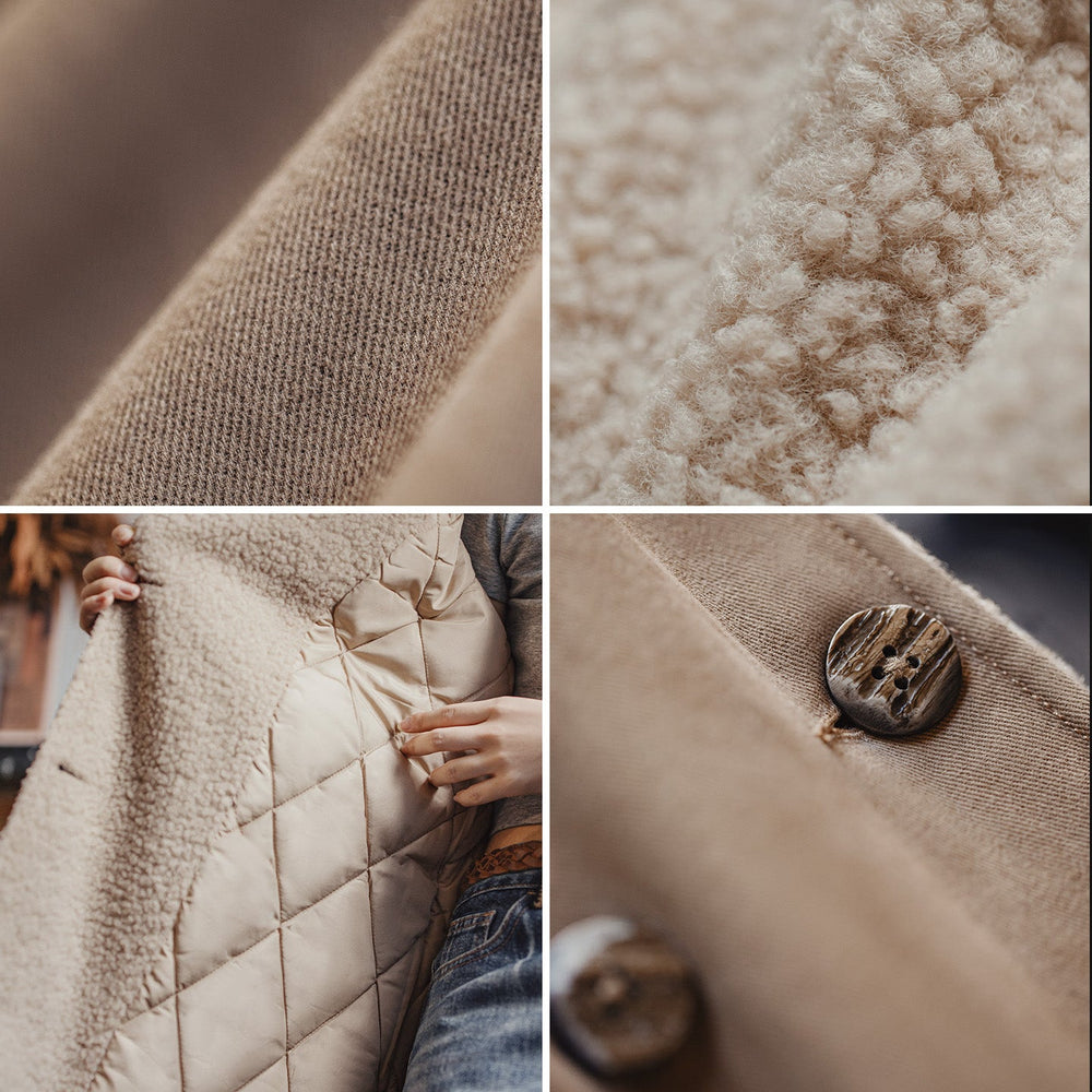MADEN Vintage Cotton Twill Double-Breasted Trench Coat