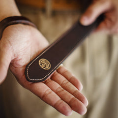 MADEN Genuine Cowhide Leather Single Prong Belt