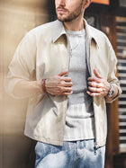 MADEN Men's Plaid-Lined Old-Money Coach Jacket thumbnail