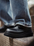 MADEN Schwarze Derby-Schuhe – Chunky Dicke Sohle selected product image