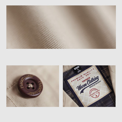 MADEN Notched Collar Cropped Blazer