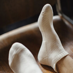 MADEN Men's Breathable Cotton Knit Crew Socks