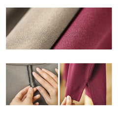 MADEN Women's Crew Neck Short-Sleeve Batwing T-Shirt