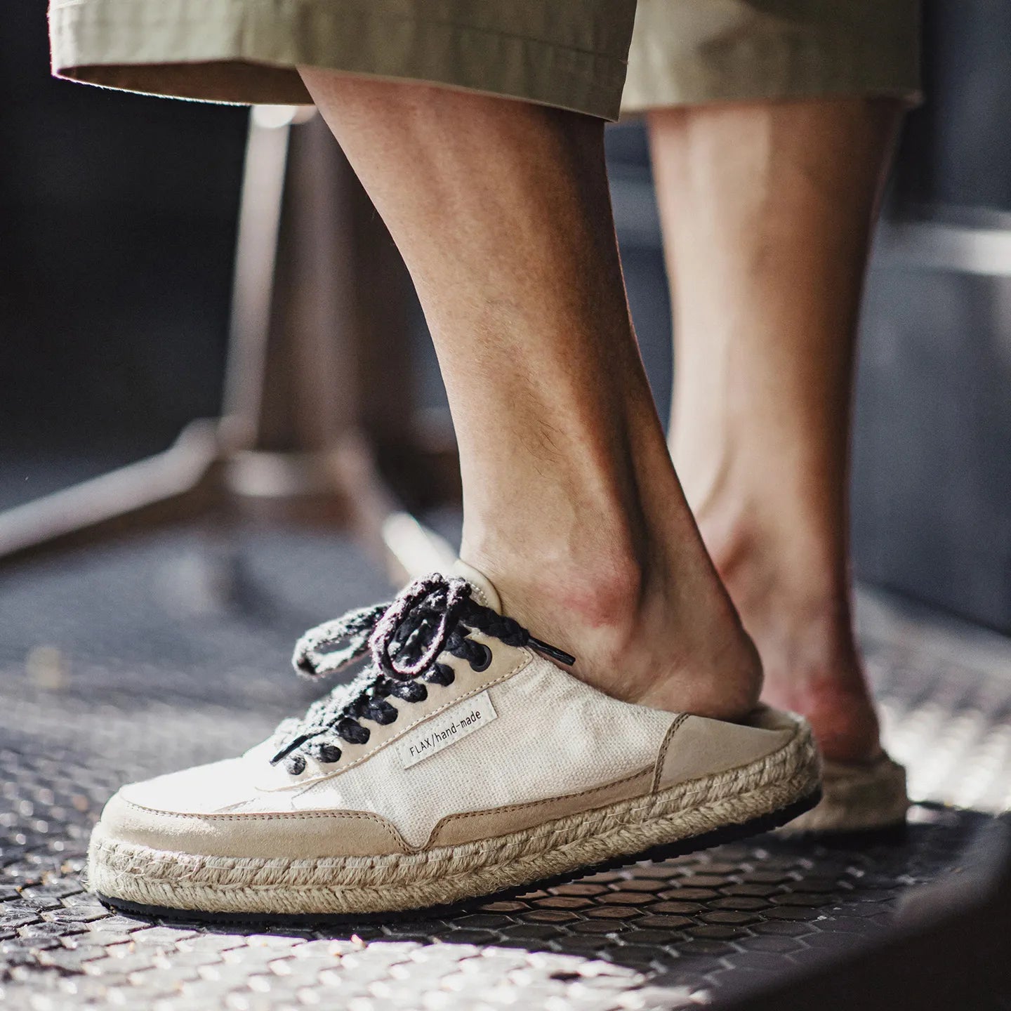 MADEN Woven Linen Fisherman Shoes