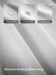 MADEN Men's Quick-Dry Moisture-Wicking Short-Sleeve Henley Shirt
