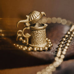 MADEN Brass Handle Kettle Pendant Necklace