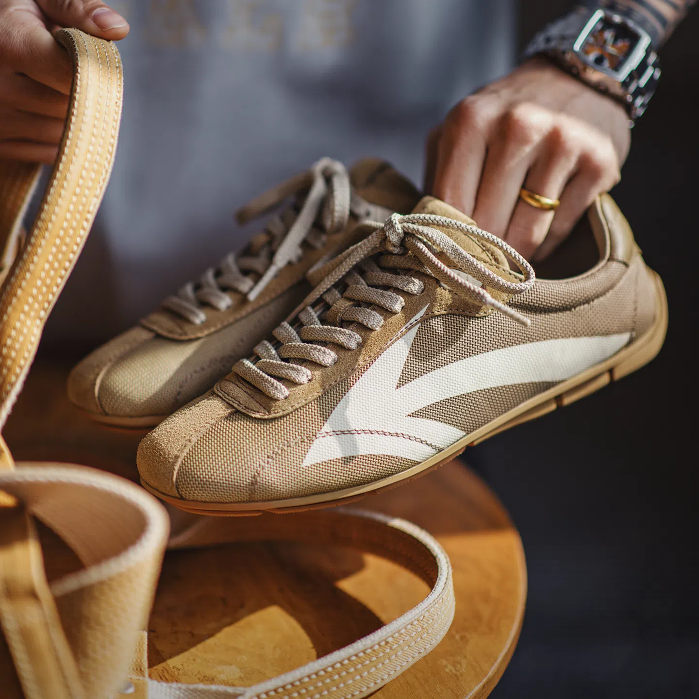 MADEN Vintage Racing Mesh Sneakers