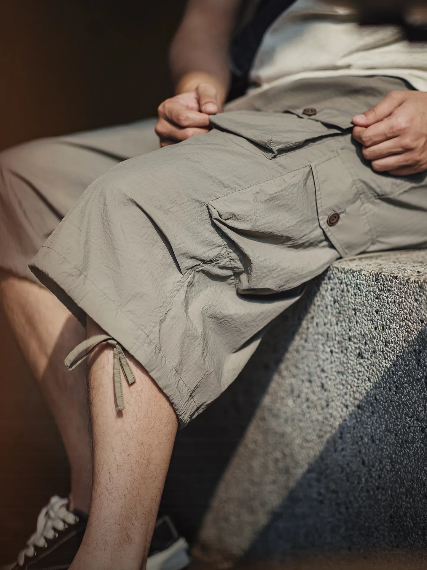 Men's Cargo Shorts Cotton Twill