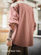 MADEN Men's Solid Color Cotton Button-Down Shirt thumbnail