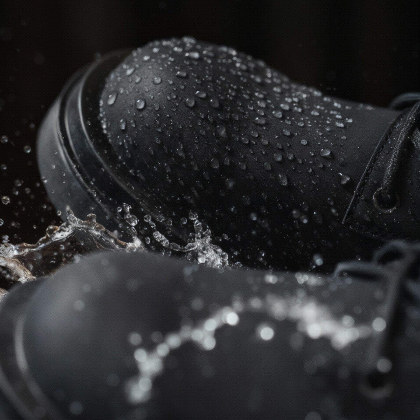 MADEN Matte Black Derby Shoes