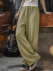 MADEN Women's Classic High-Waist Straight-Leg Chino Pants