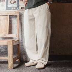 MADEN HBT White Cargo Pants
