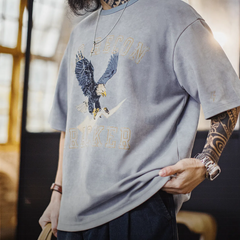 MADEN Retro GORO'S Washed Print T-shirt