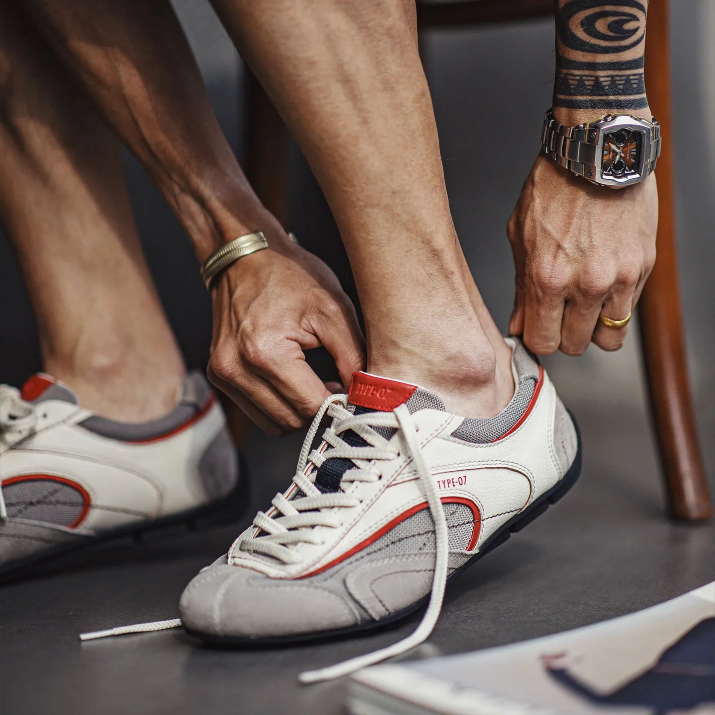 MADEN Vintage Racing Trainer Shoes